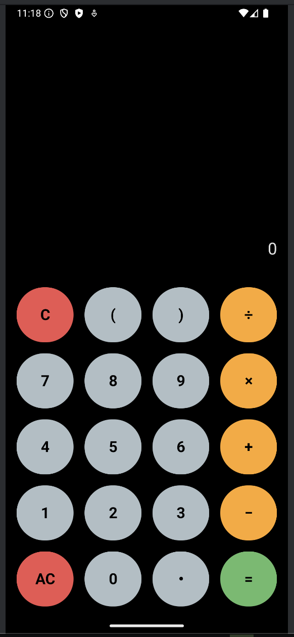 Android Calculator App Screenshot